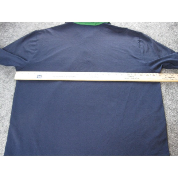 Polo Golf Ralph Lauren Shirt Men Large Blue Stripe Pinehurst US Open 2014 - Picture 14 of 16